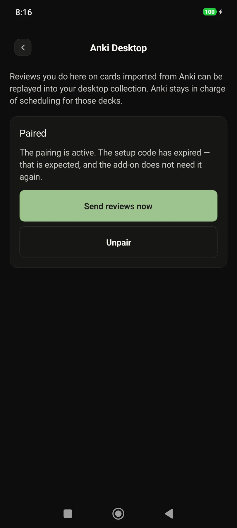 Screenshot of anki-desktop-bridge-feature-dark