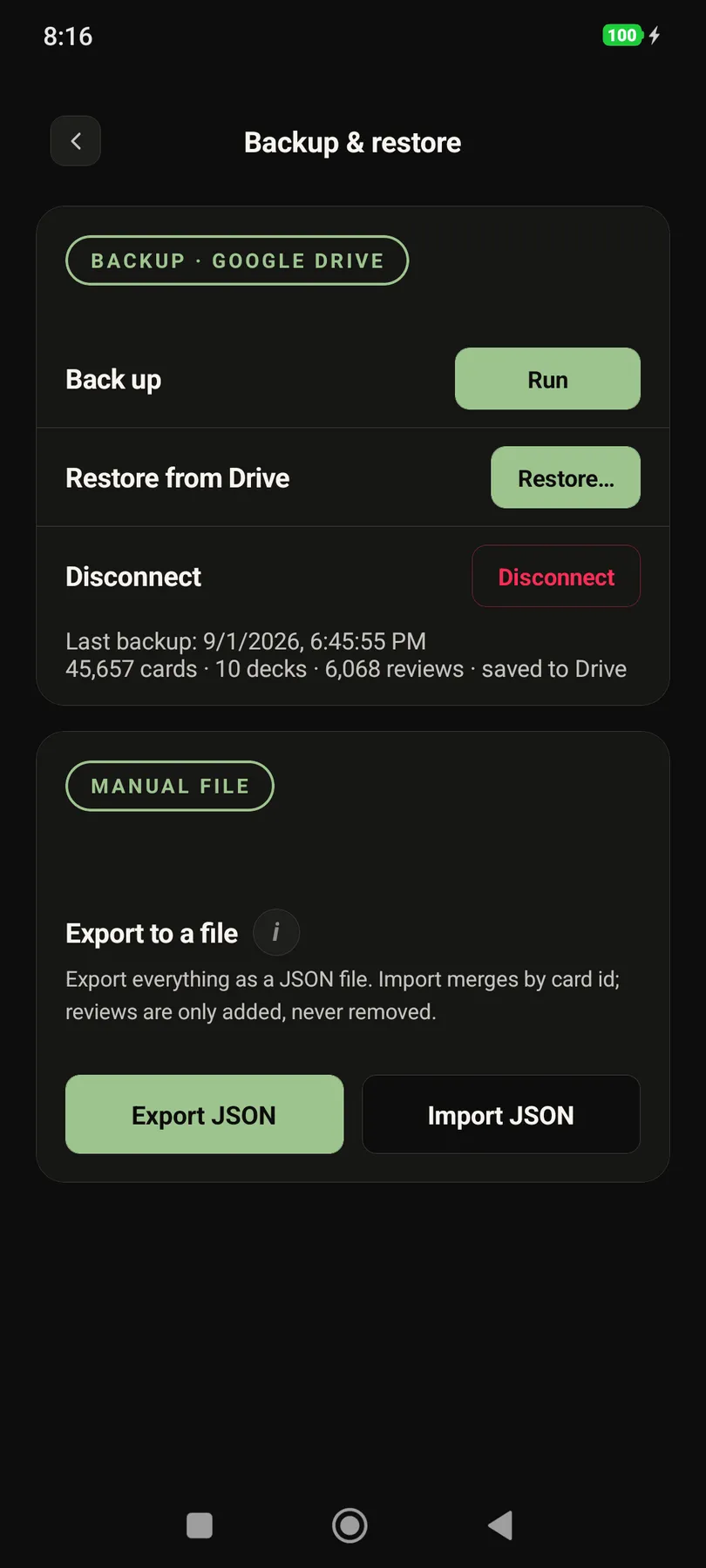 Screenshot of data-ownership-feature-dark