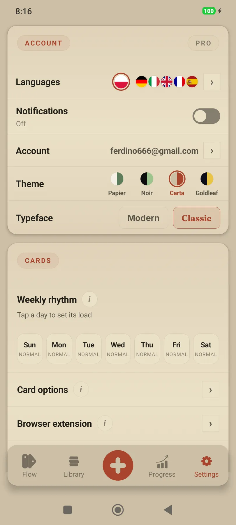 Screenshot of themes-feature-light